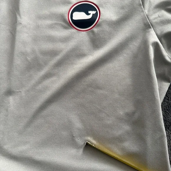 Vineyard Vines Grey Boys Large SPF Performance Long Sleeve Rash Guard 12-14 - Picture 5 of 5